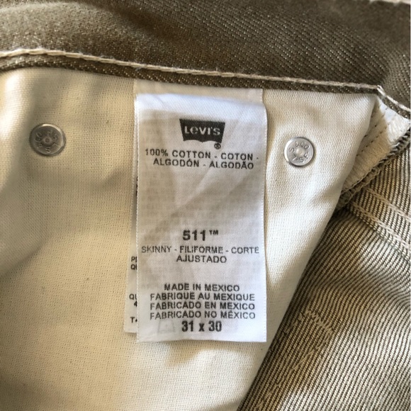 Levi’s 511 Gold Rigid Denim 31 x 30 - Picture 6 of 6